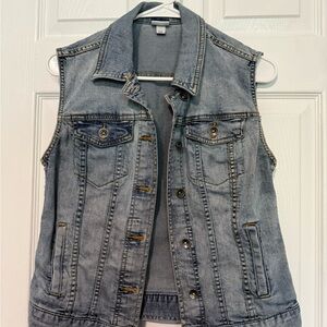 Merona Light Blue Denim Vest